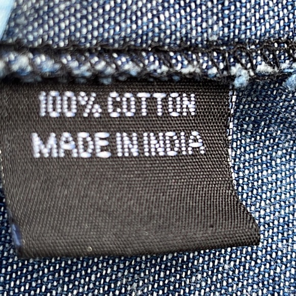 Denim snap-front shirt M-L - Picture 7 of 10